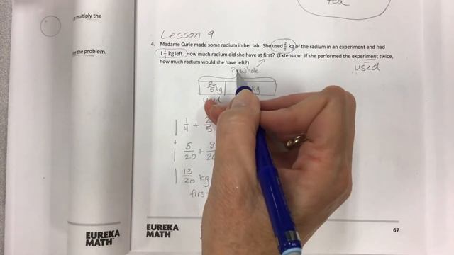 Eureka math grade 5 module 3 lesson 9 problem set last problem, number 4 about Madame Curie смотреть онлайн