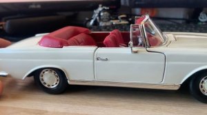 Обзор модели Mercedes-Benz 280SE 1967 в масштабе 1/18 от Maisto