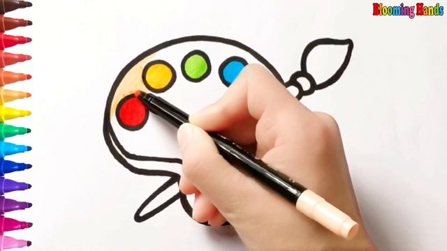 Drawing and coloring palette for kids #73