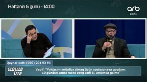 70 yaşlı Vaqif kişi həyat yoldaşının ona xəyanət etdiyini iddia edir - Elgizlə İzlə