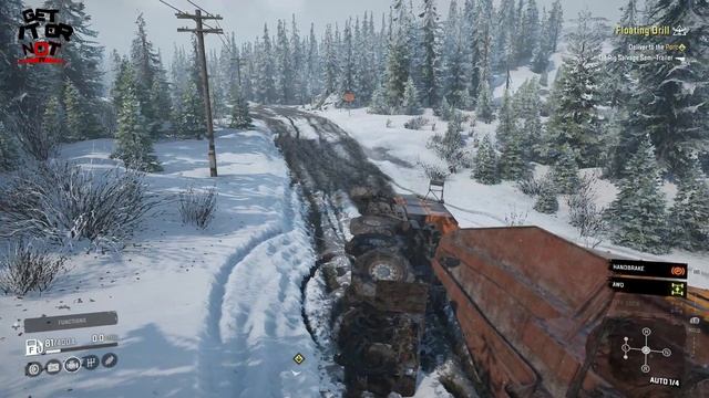 SnowRunner Gameplay Review - Azov on rescue mission (AZOV 73210) HEAVY!