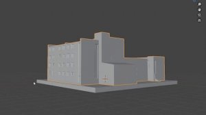Blender 3d моделирование зданий - ЦДК г.Маркса