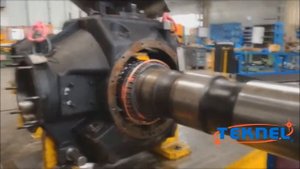 Демонтаж подшипника с помощью индукционного нагревателя Teknel