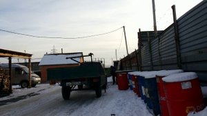 Мини кран на прицеп "Пупок"