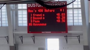 Javon Francis of Jamaica🇯🇲🇯🇲🇯🇲 win indoor 400m - 2022 Boston University Last Chance