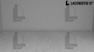 Laconistiq.  Монтаж скрытого плинтуса.  Вариант 1.