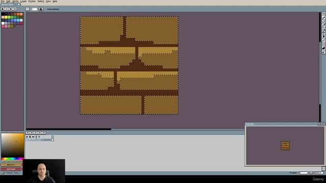 30. Simple wood texture. PIXEL ART Master Course смотреть онлайн