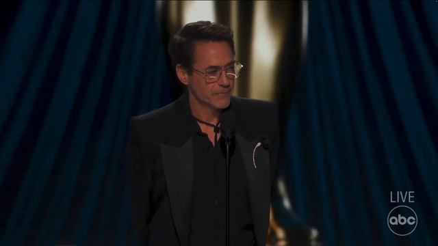 Robert Downey Jr. takes home his first Oscar for his performance in 'Oppenheimer'
