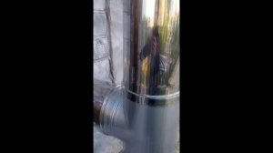 Вариант монтажа котла дровяного котла Космос 25, г. Сургут