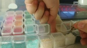 плету из бисера парное колечко. часть 1