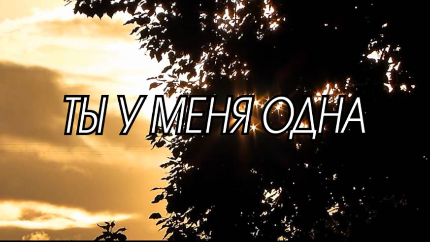Ты у меня одна