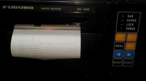 Testing FURUNO navtex receiver NX-500