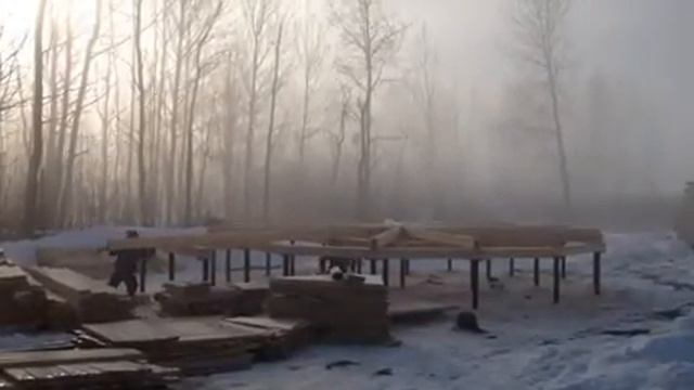 (1) Монтаж лаг пола 1-го этажа d 10 (г.Булгар) смотреть онлайн