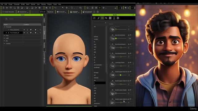 08. Creating The Basic Proportions. STYLIZED CHARACTER in Character Creator and Blender