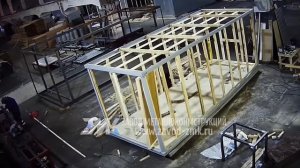 Производство блок контейнера на заводе ЗМК 7 часов за 4 мин