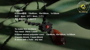 Macrame by Afeng: 2024-06|Macrame Tutorial|Macrame Necklace|编绳|DIY|