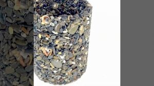 Кашпо из натурального камня/морской гальки.