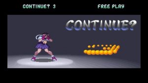 Street Fighter All Game Over N Continue Screen
