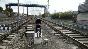 ж/д переезд в городе Омске на улице 4 транспортная.