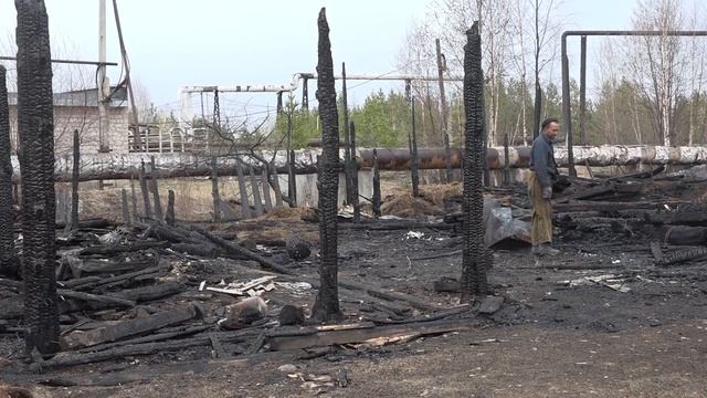 Пожар в посёлке Черёмухово