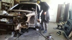 #Часть4 Замена стойки левой двери. Лада Приора.