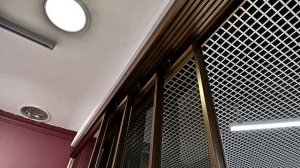 Раздвижная алюминиевая КАСКАДНАЯ перегородка! Синхронное открывание.