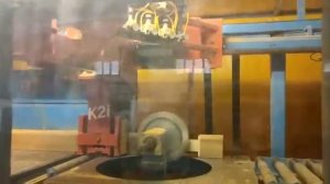 Станок для домостроения "Hundegger K2i". Сечение обработки 300*450 мм.