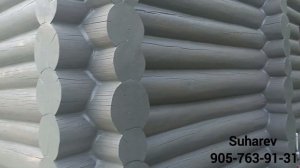 Шлифовка сруба , тёплый шов и покраска краской Пинотекс экстрим Pinotex Extreme