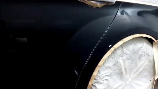 Локальная покраска. Переход по лаку на чёрном...