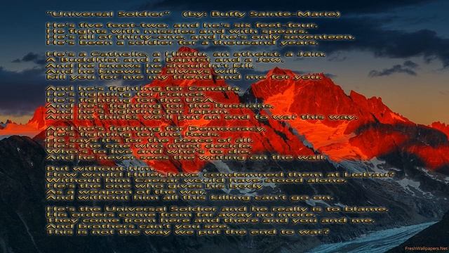 Universal Soldier - With Lyrics - Buffy Sainte-Marie смотреть онлайн