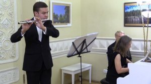 И.С.Бах Соната №1 для флейты и клавира си минор BWV 1030, (Алексей Ужегов, Елена Тараховская)