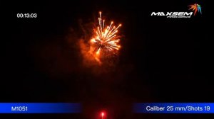 М1051 Большой цвет BIG COLOR Батарея салютов 19 залпов калибром 1 дюйм (25 мм)