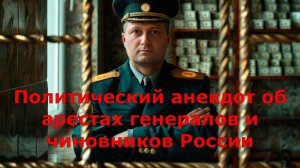 Политический анекдот об арестах генералов и чиновников России