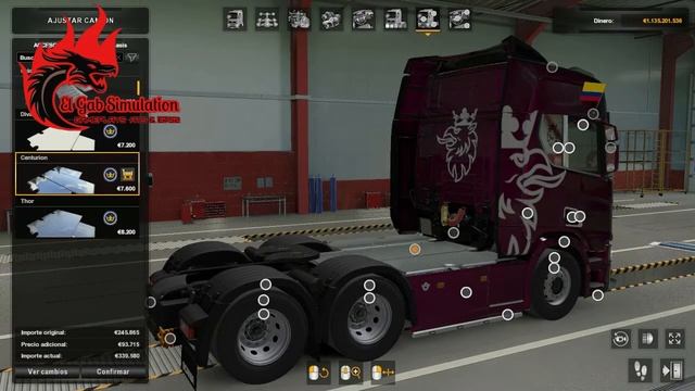 Personalizando una SCANIA l DLC Mighty Griffin Tuning Pack l El Gab Simulation