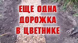 Сделала дорожку в новом цветнике