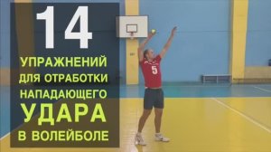 14 упражнений для отработки нападающего удара в волейболе