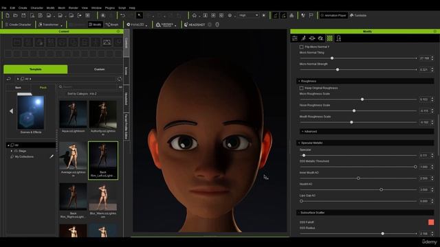 11. Creating Realistic Skin. STYLIZED CHARACTER in Character Creator and Blender