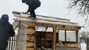 Строительство мини дома. Каркасный дом своими руками . Стройка дома для отдыха