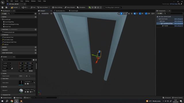 10 - SIMPLE DOORS Unreal Engine 5 by Michael Pattison PT 3