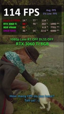 RTX 3060 Ti 8GB in Hogwarts Legacy Benchmark 1080p, 1440p #hogwartslegacy #games #rtx3060ti