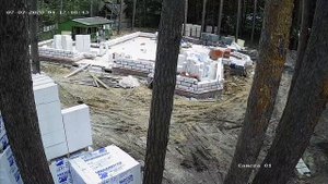 Ускоренная съёмка строительства дома