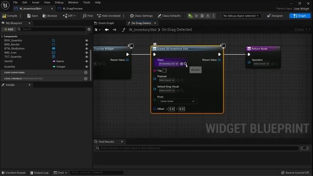 09. Drag and Drop. INVENTORY SYSTEM in Unreal Engine 5 by Ryan Laley