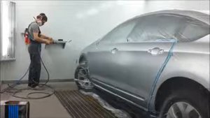 Покраска переходом дверей