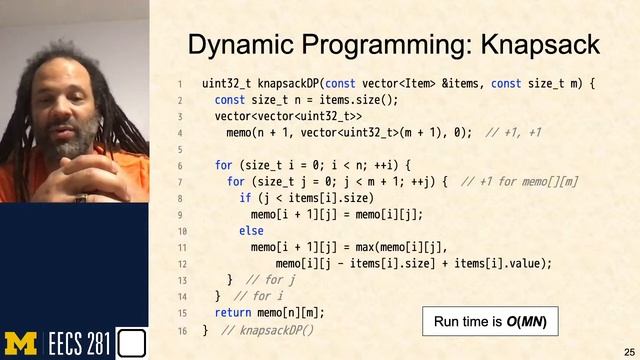 EECS 281: F20 Lecture 24 - Knapsack Problem, Greedy Single Source Algorithms