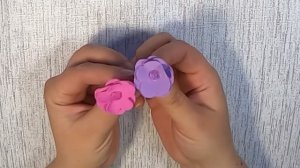 Несколько вариантов простых цветов из фетра и фоамирана / colors made of felt and foamiran DIY / МК