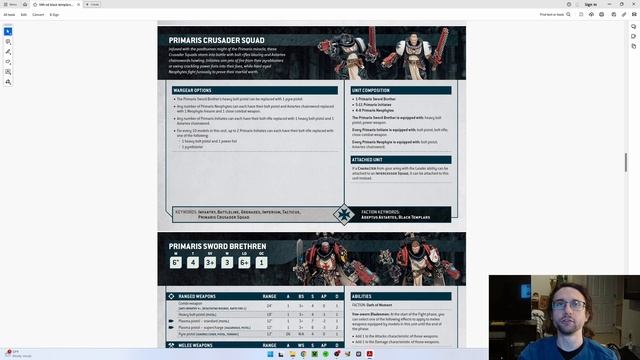 Basically Every Unit Is Good - 10th Edition Warhammer 40k Black Templar Index Overview & TACTICA
