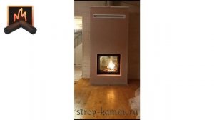Как с одной дровяной топкой построить два камина в деревянном доме - туннельная топка АСТОВ ПТ 7363