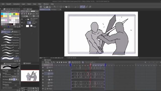 17. Using Weaponry. 2D ACTION ANIMATION by M. Kim