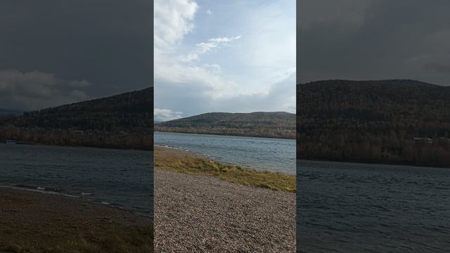 Набережная Енисея у Успенского мужского монастыря, пос. Удачный близь г. Красноярска