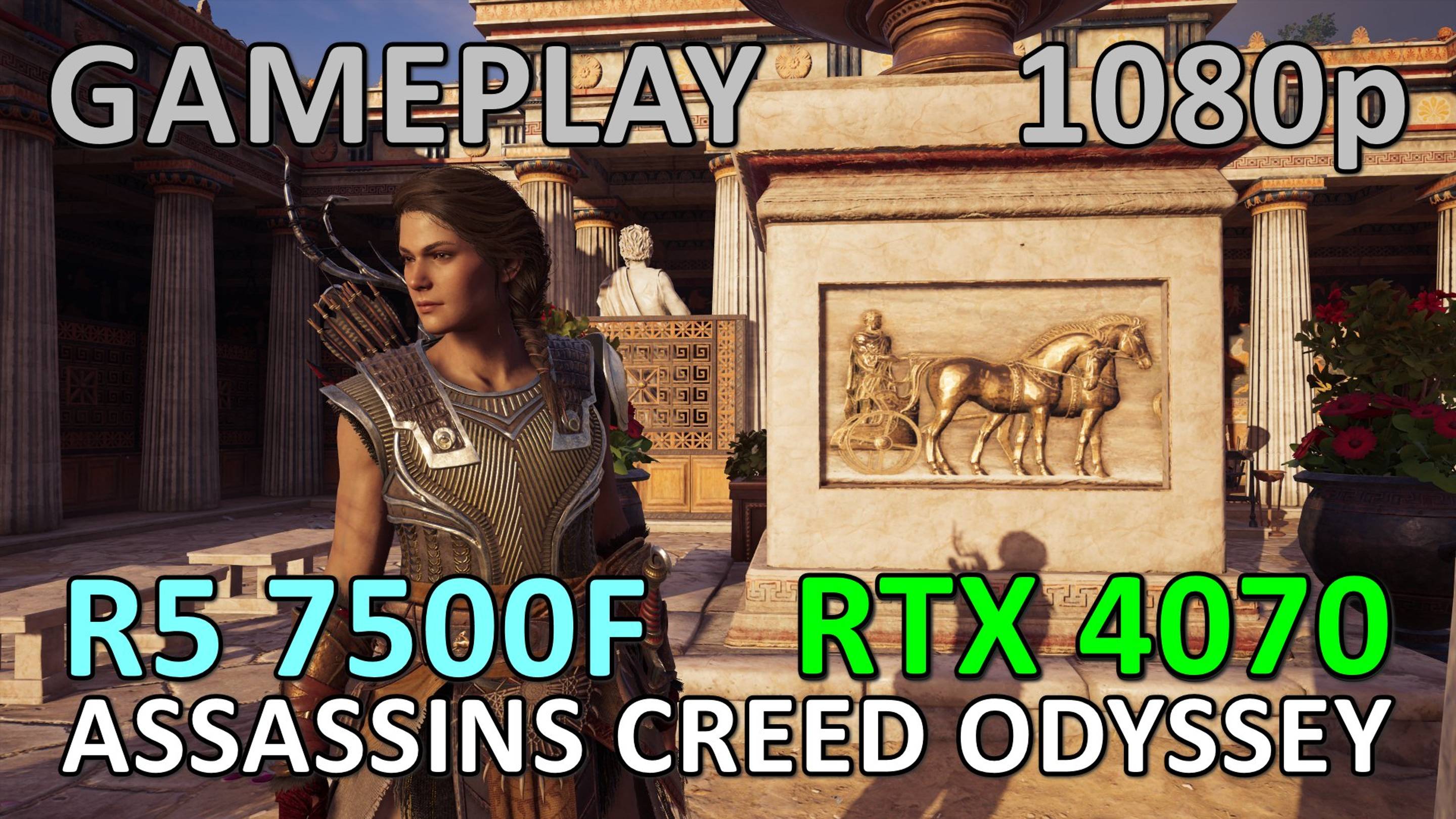 RYZEN 5 7500F + RTX 4070 / ASSASSINS CREED ODYSSEY / GAME PLAY